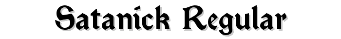 Satanick Regular font